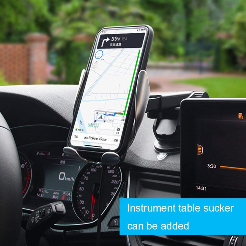 Auto Drahtlose Ladegerät 10W Induktion Auto Schnelle Drahtlose Aufladen Mit Auto Telefon Halter S5