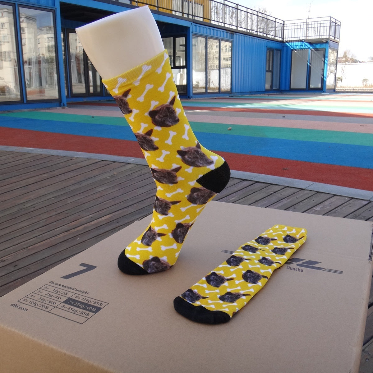 Cartoon Pet Head Face Socks - X2-Shopping