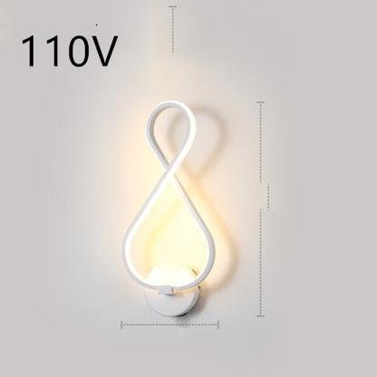 Led wand lampe nordic minimalistischen schlafzimmer nacht lampe