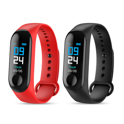 Kompatibel mit Smart-Armband, Herzfrequenz- und Blutdruckmessgerät, Schrittinformationen, Push-Smart-Erinnerung, Farbarmband