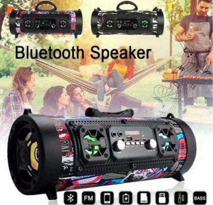 Tragbarer, wasserdichter, kabelloser Bluetooth-Lautsprecher mit hoher Leistung