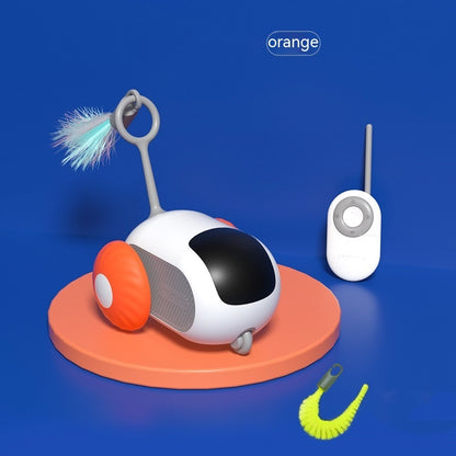 Remote Control Interactive Cat Car Toy USB Charging Chasing Automatic Self-moving Remote Smart Control Car Interactive Cat Toy Pet Products - X2-Shopping