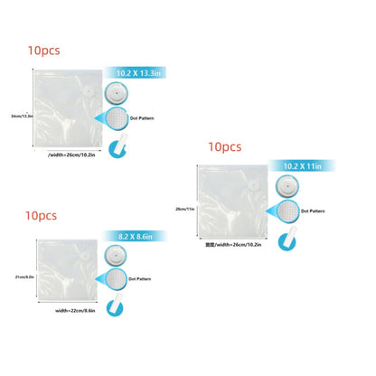 Commercial White Plastic Air Valve Compression Bag