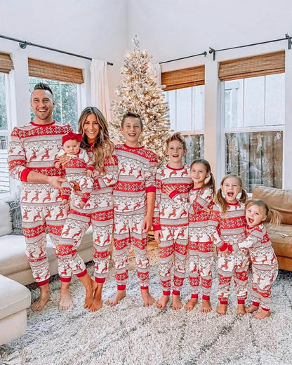 Christmas Printed Parent-child Wear Homewear Family Set Pajamas - X2-Shopping