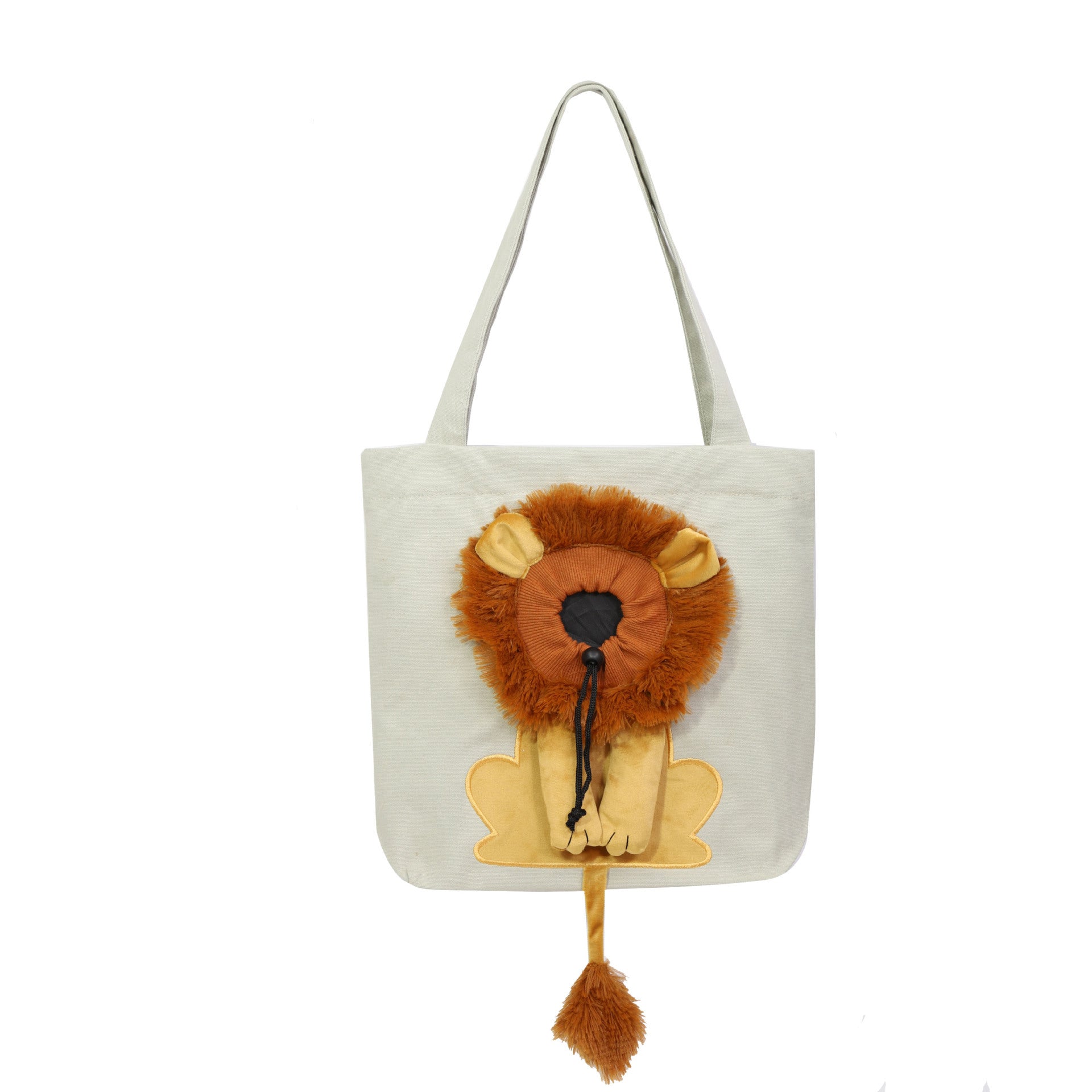 Soft Pet Carriers Lion Design Portable Breathable Bag Cat Dog Carrier Bags Outgoing Travel Pets Handbag With Safety Zippers - X2-Shopping