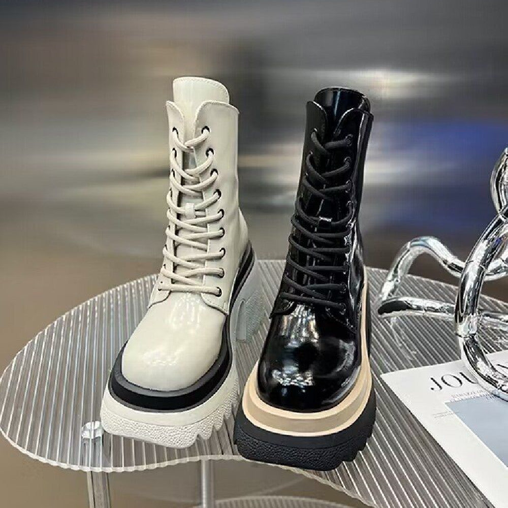 Women's Thin Thick Heel Medium Boots