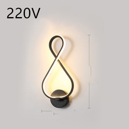 Led wand lampe nordic minimalistischen schlafzimmer nacht lampe
