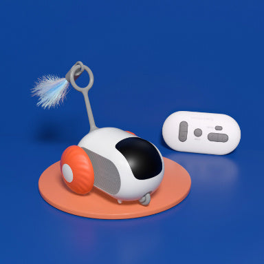 Remote Control Interactive Cat Car Toy USB Charging Chasing Automatic Self-moving Remote Smart Control Car Interactive Cat Toy Pet Products - X2-Shopping