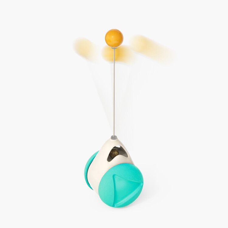 Cat Rotating Windmill Multi-Function Toys Itch Scratching Device Teeth Shining Toy - X2-Shopping