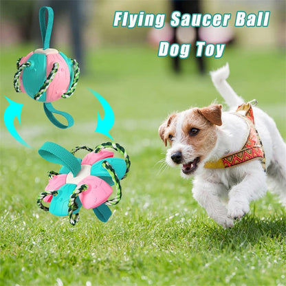 Interactive Dog Football Soccer Ball With Tabs Inflated Training Toy Outdoor Border Collie Balls Pet Products - X2-Shopping