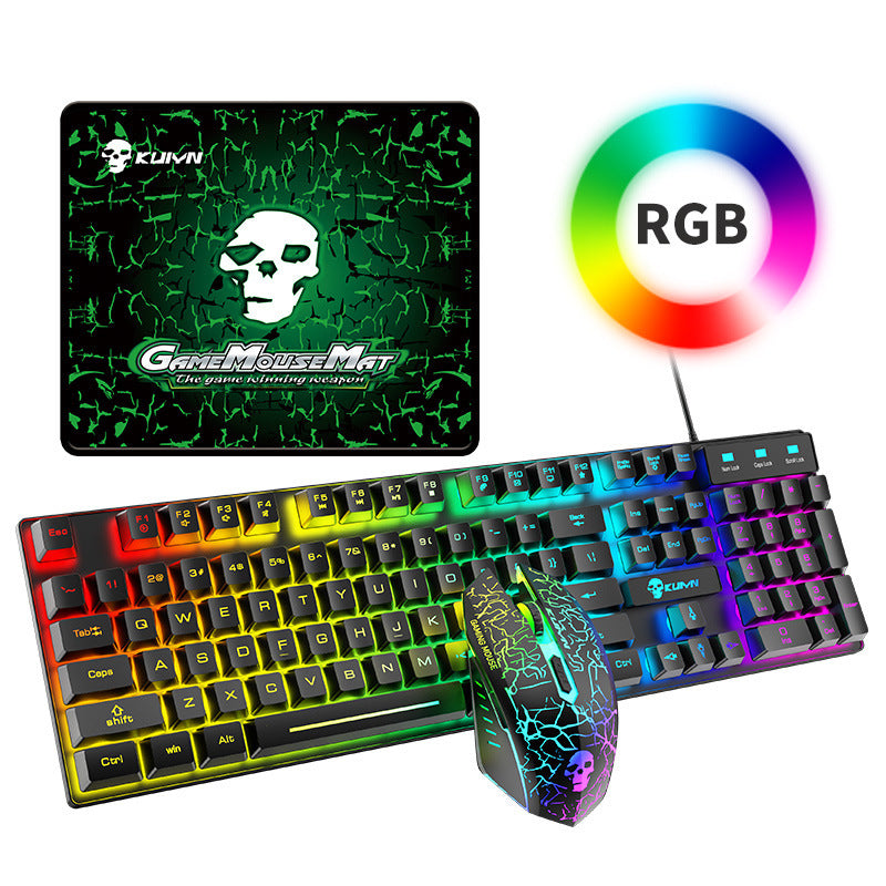 Kuiying T6RGB leuchtendes Tastatur- und Mausset