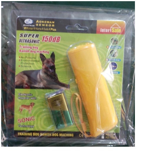 3-in-1 Anti Barking Dog Training Device Ultrasonic Dog Training Repeller  LED Flashlight - X2-Shopping