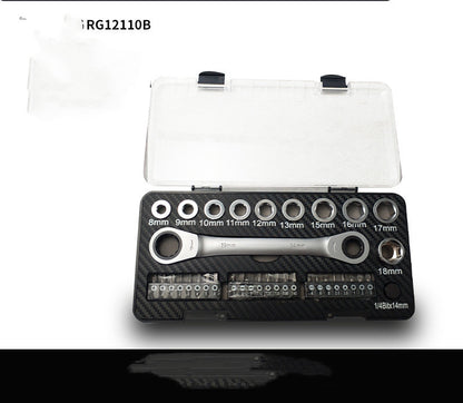 Ratschenschlüsselsatz Hülsenschraubendrehersatz Amazon Ebay Tools Bestseller Produkt Multifunktions-Zweiwege-Ratsche