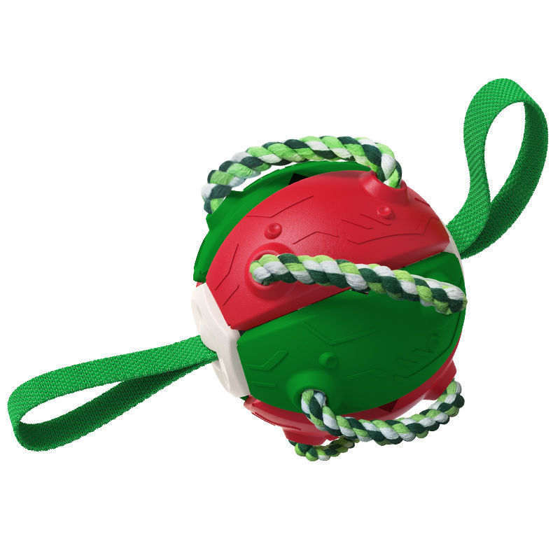 Interactive Dog Football Soccer Ball With Tabs Inflated Training Toy Outdoor Border Collie Balls Pet Products - X2-Shopping