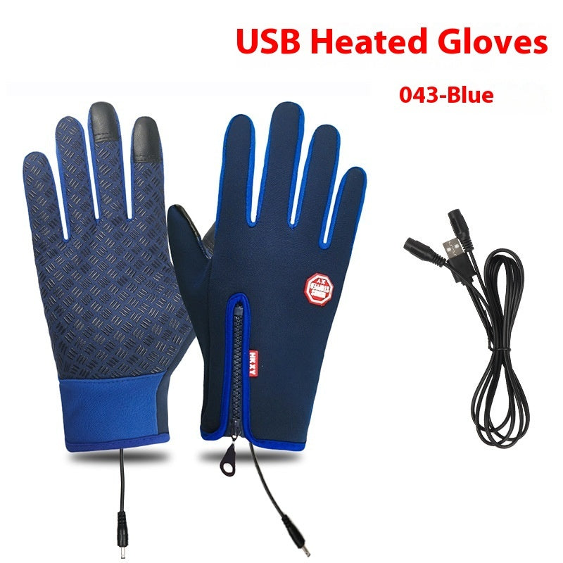 USB Elektrische Heizung Heizung Handschuhe Winter Im Freien Sport Skifahren Warme