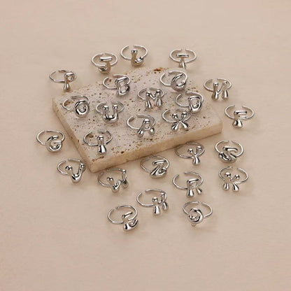Cute Bubble Letters Ring Gold 18K Gold Plated Ring