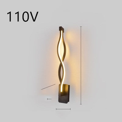 Led wand lampe nordic minimalistischen schlafzimmer nacht lampe