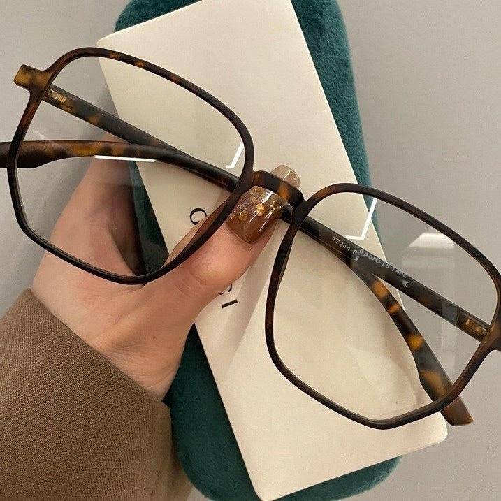 Large Frame Irregular Glasses Round Face Super Light Oversized - X2-Shopping