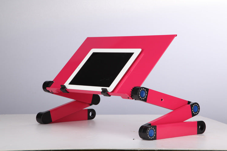 حامل طاولة كمبيوتر محمول بتصميم مريح وقابل للطي وقابل للتعديل، مناسب لأجهزة Ultrabook أو Netbook أو الأجهزة اللوحية مع لوحة ماوس
