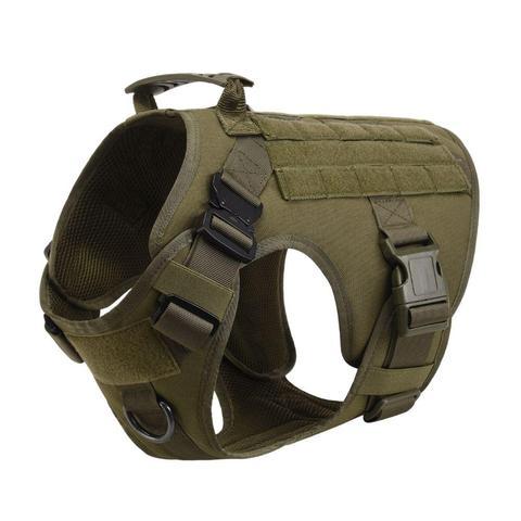 Military Tactical Dog Harness German Shepherd Adjustable Pet Dog Back - X2-Shopping
