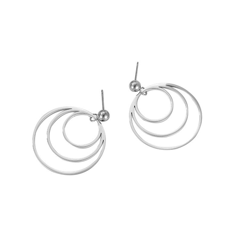 Stainless Steel Multi-layer Ear Ring All-match
