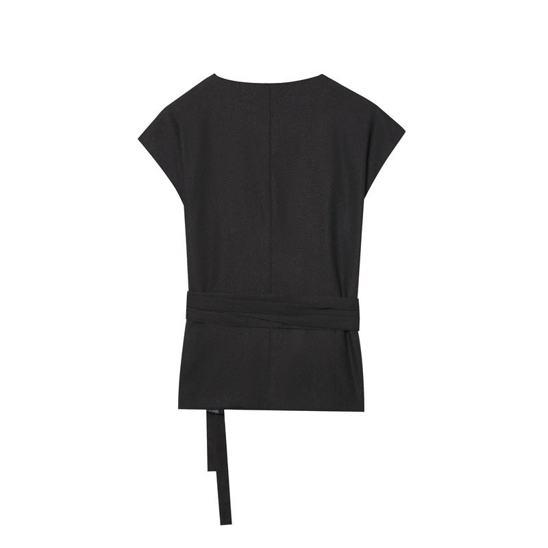 Linen Blended Suit Tank Top