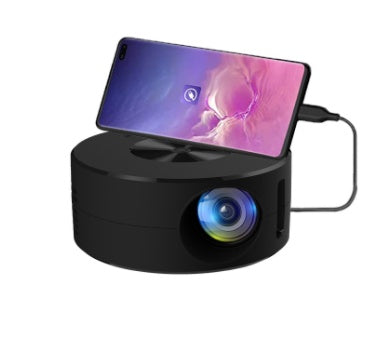 جهاز عرض ذكي محمول يعمل بالواي فاي بدقة 1080 بكسل، جهاز عرض فيديو LED صغير للمسرح المنزلي ومشغل الوسائط