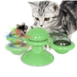 Cat Rotating Windmill Multi-Function Toys Itch Scratching Device Teeth Shining Toy - X2-Shopping