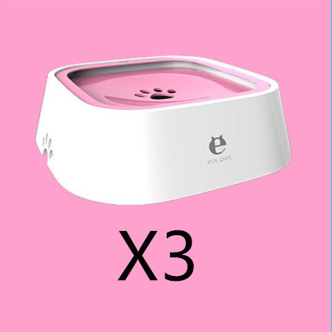 1.5L Cat Dog Water Bowl Carried Floating Bowl Anti-Overflow Slow Water Feeder Dispenser Pet Fountain ABS&PP Dog Supplies - X2-Shopping