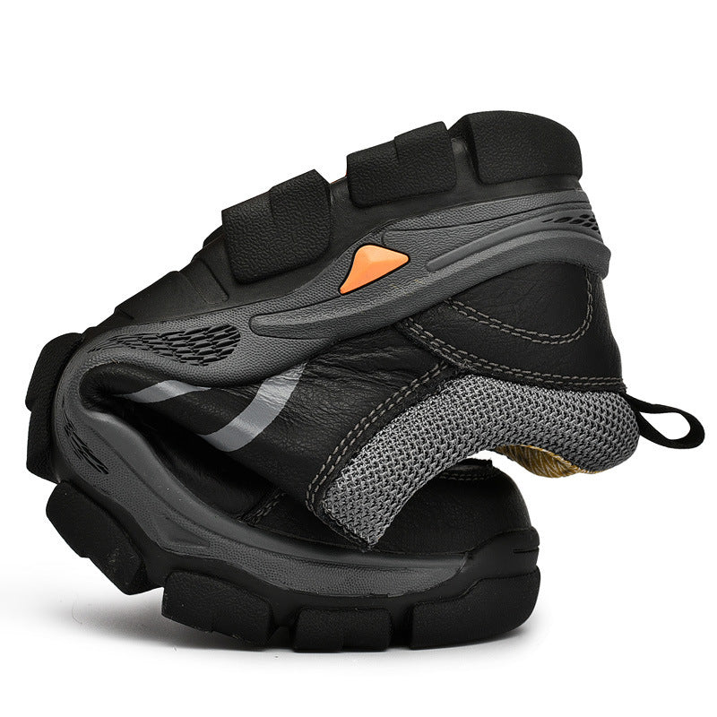 Lace-up Bull-toe Shoes Hiking Shoes Low-top Casual Work Shoes