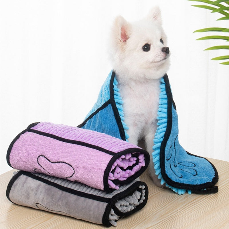 Dogs Cats Towels Super Absorbent Dog Bathrobe Microfiber Bath Towels Quick-Drying Cat Bath Towel For Pets Towel Dog Towels Pet Products - X2-Shopping