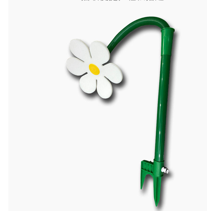 Gartensprinkler Kunststoffsprinkler Sonnenblumensprinkler Gartenarbeitsgerät Einstellbare Sprinkler und Gartenschläuche