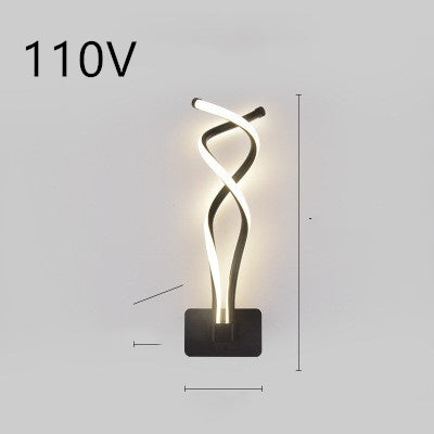 Led wand lampe nordic minimalistischen schlafzimmer nacht lampe