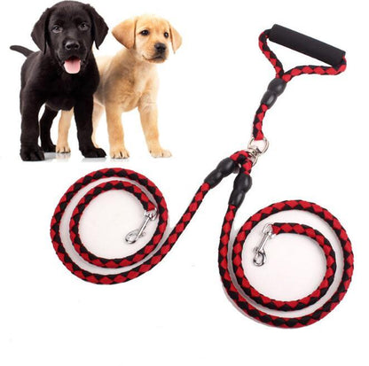 Double-Ended Traction Rope For Walking The Dog Hand-Double-Ended Traction Rope One Plus Two Leash Collar Pet Supplies Dog Collar - X2-Shopping
