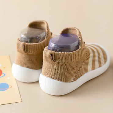 Casual Simple Soft Bottom Non-slip Cartoon Striped Toddler Shoes