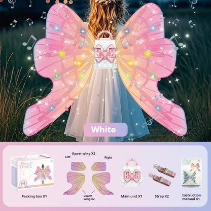 Kinder Elektrische Schmetterling Leuchtende Flügel Spielzeug Mädchen