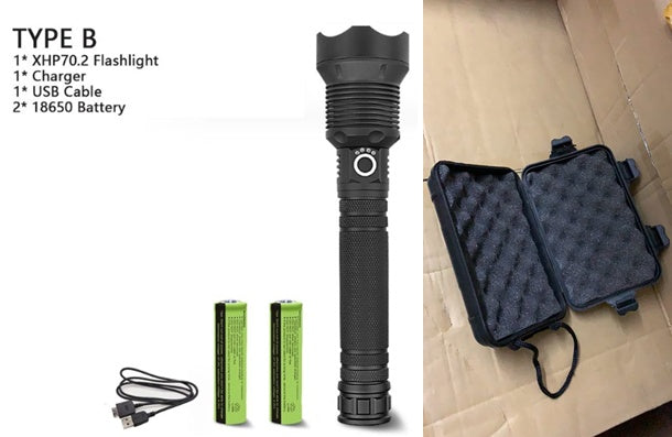 XHP70.2 Leistungsstarke USB-LED-Taschenlampe