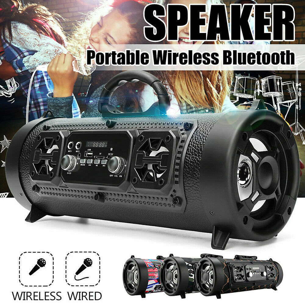 Tragbarer, wasserdichter, kabelloser Bluetooth-Lautsprecher mit hoher Leistung