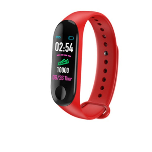 Kompatibel mit Smart-Armband, Herzfrequenz- und Blutdruckmessgerät, Schrittinformationen, Push-Smart-Erinnerung, Farbarmband