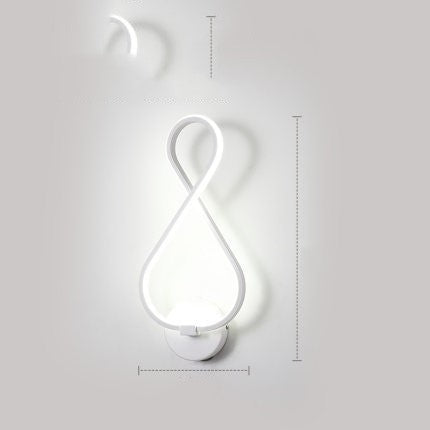 Led wand lampe nordic minimalistischen schlafzimmer nacht lampe