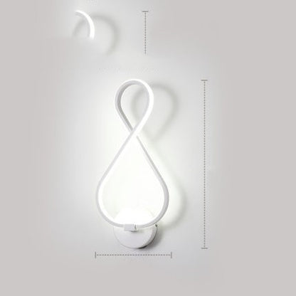 Led wand lampe nordic minimalistischen schlafzimmer nacht lampe