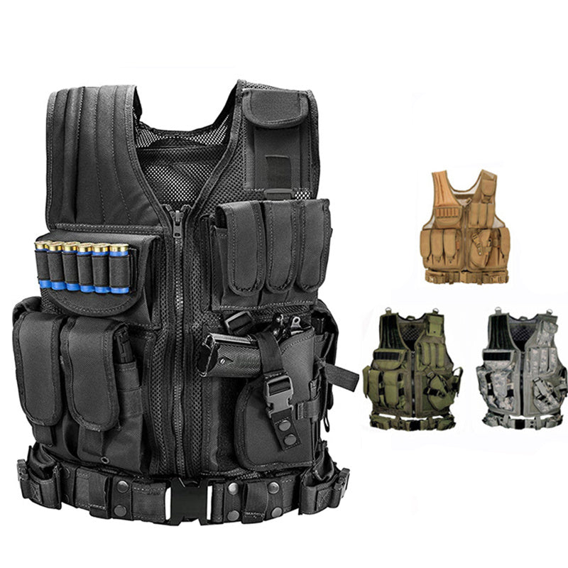 Taktische Weste Militär Kampf Armee Panzerwesten Molle Airsoft Plate Carrier Swat Weste Outdoor Jagd Angeln CS Trainingsweste
