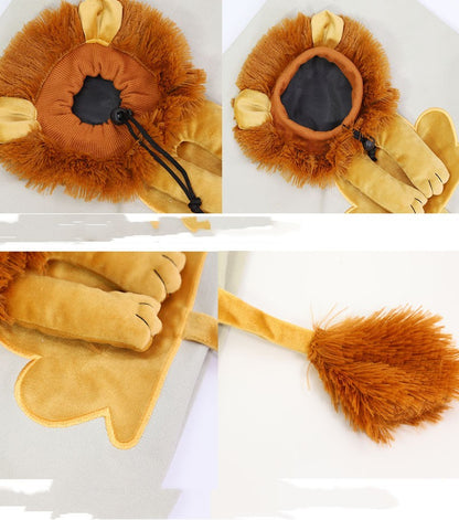 Soft Pet Carriers Lion Design Portable Breathable Bag Cat Dog Carrier Bags Outgoing Travel Pets Handbag With Safety Zippers - X2-Shopping