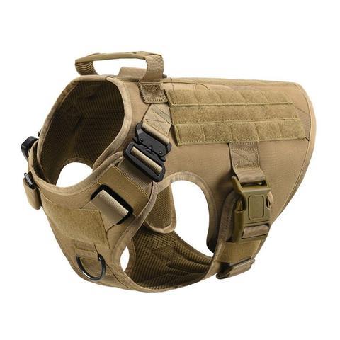 Military Tactical Dog Harness German Shepherd Adjustable Pet Dog Back - X2-Shopping