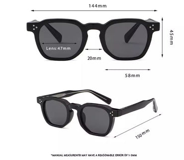 Punk Men Sunglasses Small Frame Square Perso