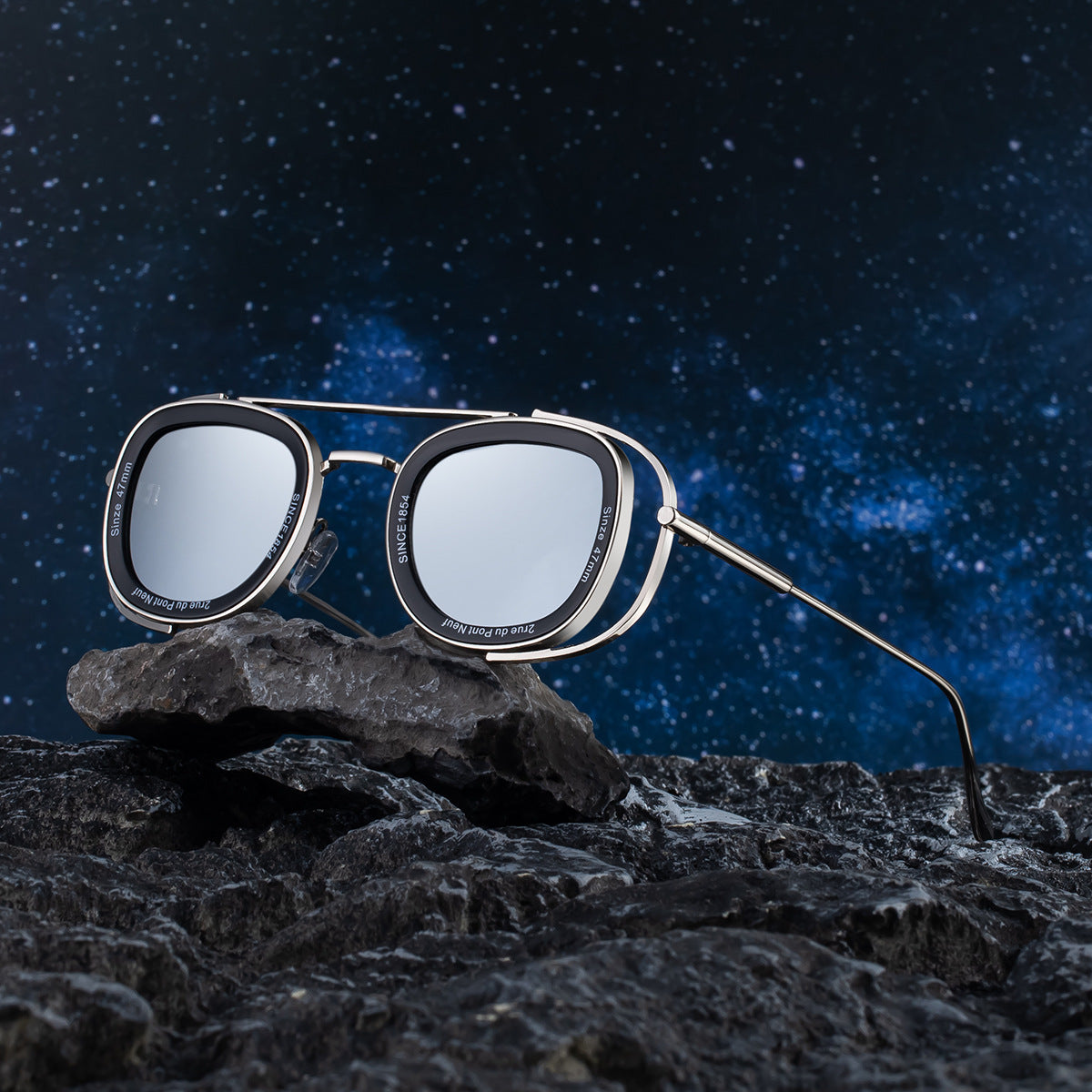 Fashion Oval Retro High Sunglasses