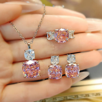 All-Match-Halskette mit Diamanten im Eisblumenschliff mit hohem Kohlenstoffgehalt