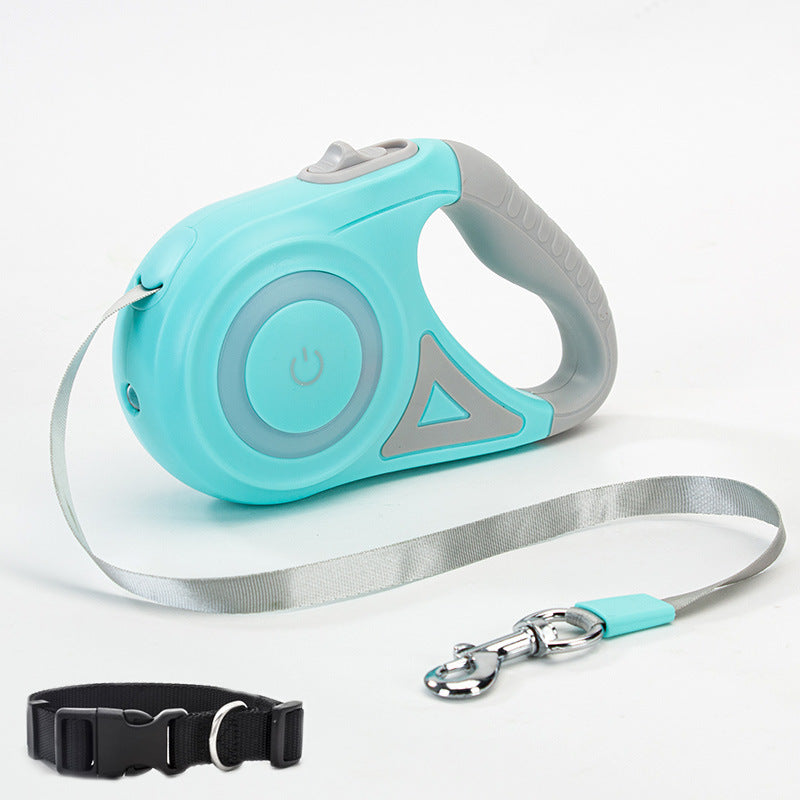 Dog Leash Retractable Leash And Dog Collar Spotlight Automatic Pet Dog Cat Traction Rope For Small Medium Dogs Pet Product - X2-Shopping