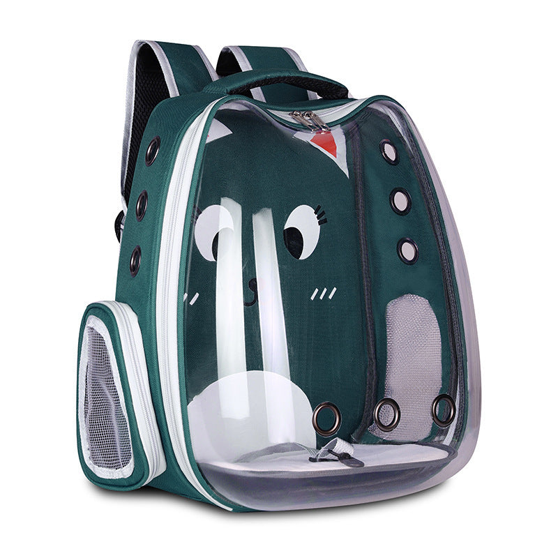 Pet Supplies Pet Backpack Convenient Pet Space Bag Breathable Shoulder Cat Bag Dog Bag - X2-Shopping