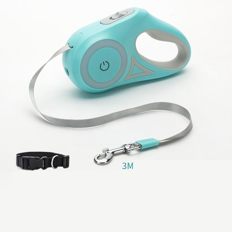 Dog Leash Retractable Leash And Dog Collar Spotlight Automatic Pet Dog Cat Traction Rope For Small Medium Dogs Pet Product - X2-Shopping